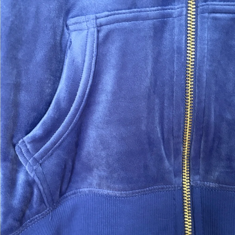 NWT Justice Purple Velvet Zip-Up Hoodie